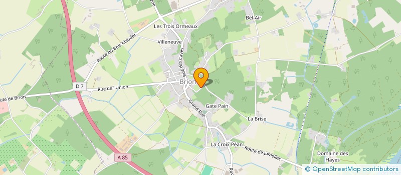 localisation de l'entreprise SCI LES OUDINS à BRISSAC LOIRE AUBANCE