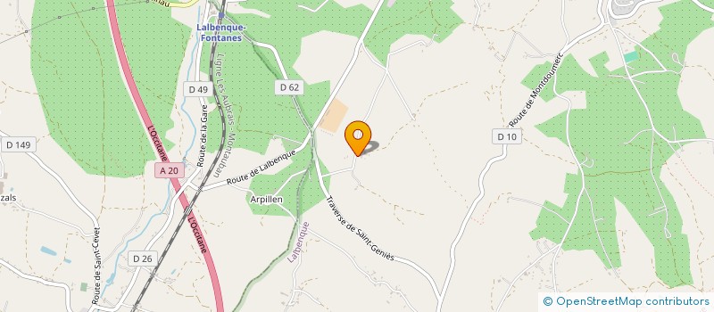 localisation de l'entreprise SCI LES OURADOUS  LALBENQUE