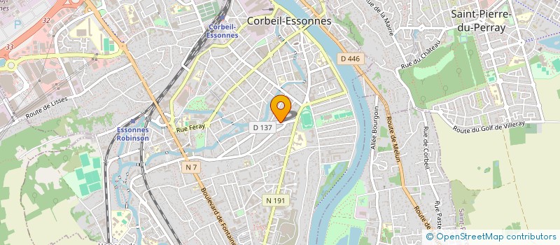 localisation de l'entreprise SCI LES OURSONS à CORBEIL-ESSONNES