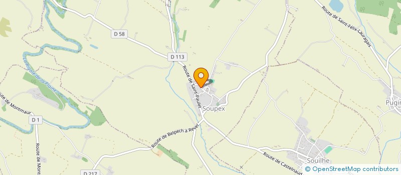 localisation de l'entreprise SCI LES OUSTALOUS  SOUPEX