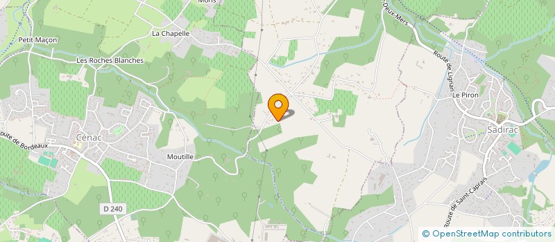 localisation de l'entreprise SCI LES OYAS  LIGNAN-DE-BORDEAUX