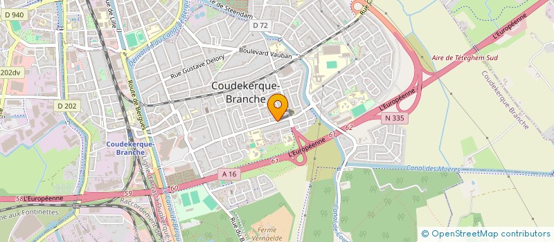 localisation de l'entreprise SCI LES OYATS  COUDEKERQUE-BRANCHE