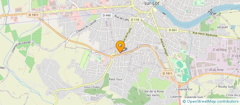 localisation de l'entreprise SCI LES OYATS  VILLENEUVE SUR LOT