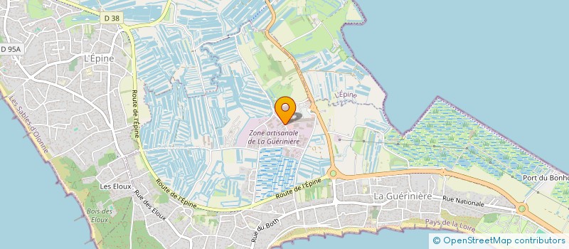 localisation de l'entreprise SCI LES P'TITS BOUTS  LA GUERINIERE