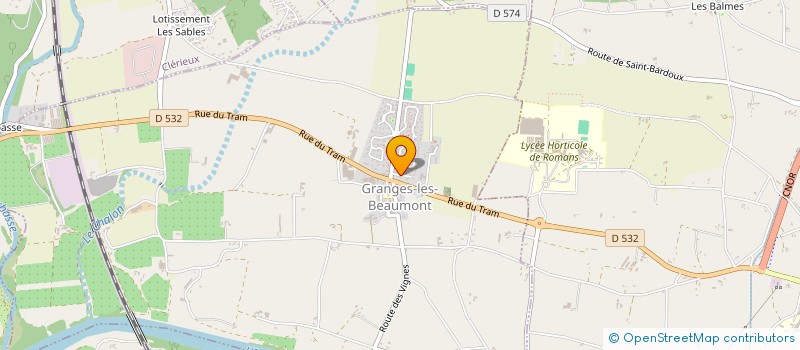 localisation de l'entreprise SCI LES P'TITS COQ'S  GRANGES-LES-BEAUMONT