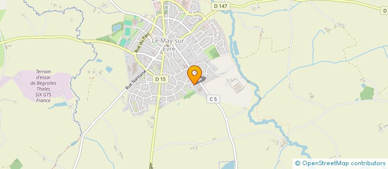 localisation de l'entreprise SCI LES P'TITS PECHEURS  LE MAY-SUR-EVRE