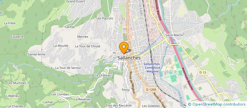 localisation de l'entreprise SCI LES PACCOTETS à SALLANCHES