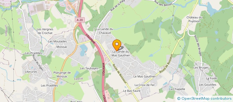 localisation de l'entreprise SCI LES PAGES à FEYTIAT