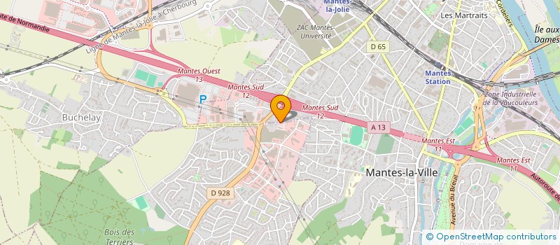 localisation de l'entreprise SCI LES PAILLETTES  MANTES-LA-VILLE