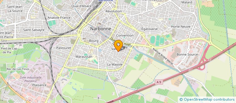 localisation de l'entreprise SCI LES PALAIS à NARBONNE