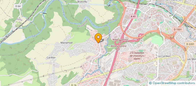 localisation de l'entreprise SCI LES PALAIS DE CAMEMBERT 1  CHAVANOD