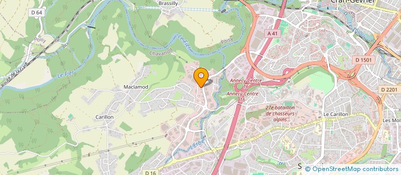 localisation de l'entreprise SCI LES PALAIS DE CAMEMBERT 3  CHAVANOD