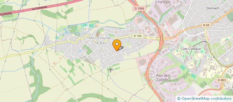 localisation de l'entreprise SCI LES PALANS  MORSCHWILLER-LE-BAS