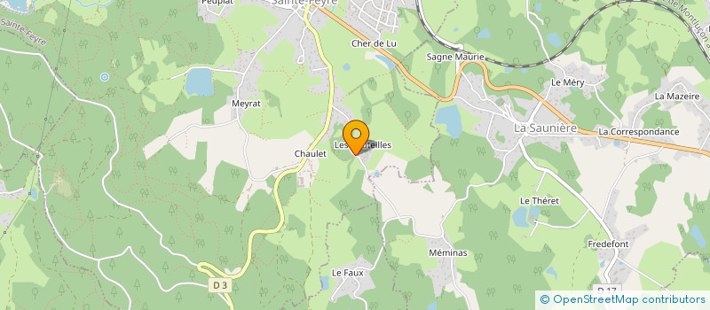 localisation de l'entreprise SCI LES PALEINES à SAINTE-FEYRE