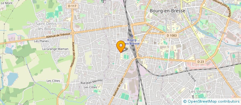 localisation de l'entreprise SCI LES PALES à BOURG-EN-BRESSE