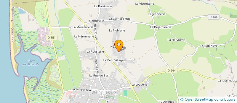 localisation de l'entreprise SCI LES PALLES  BLAINVILLE-SUR-MER