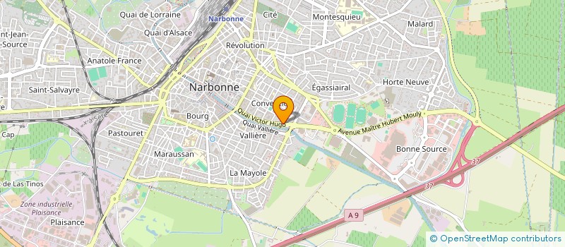 localisation de l'entreprise SCI LES PALMIERS à NARBONNE