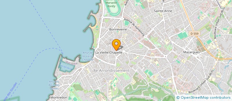 localisation de l'entreprise SCI LES PALMIERS  MARSEILLE 8