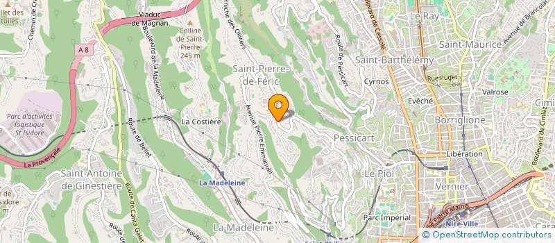 localisation de l'entreprise SCI LES PALMIERS à NICE