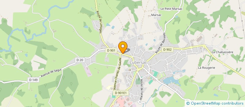 localisation de l'entreprise SCI LES PALMIERS  LUBERSAC