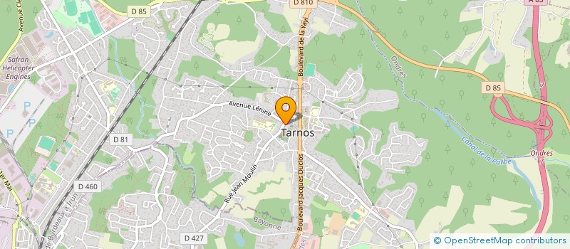 localisation de l'entreprise SCI LES PALMIERS  TARNOS