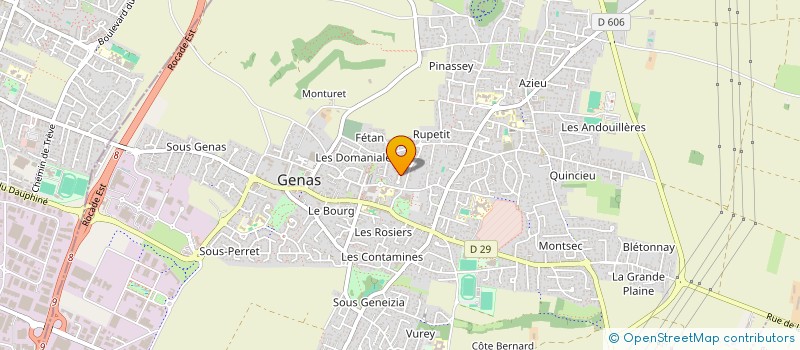 localisation de l'entreprise SCI LES PALMIERS  GENAS