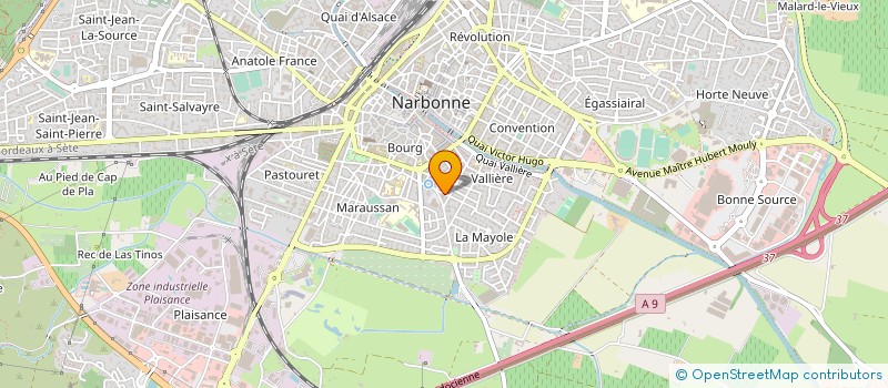 localisation de l'entreprise SCI LES PALMIERS à NARBONNE