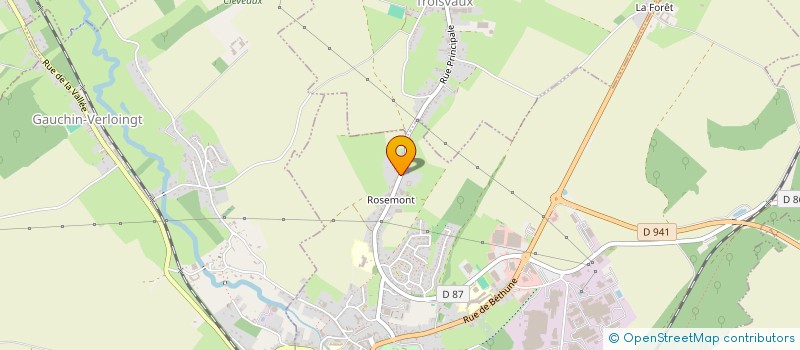 localisation de l'entreprise SCI LES PALMIERS  SAINT-POL-SUR-TERNOISE