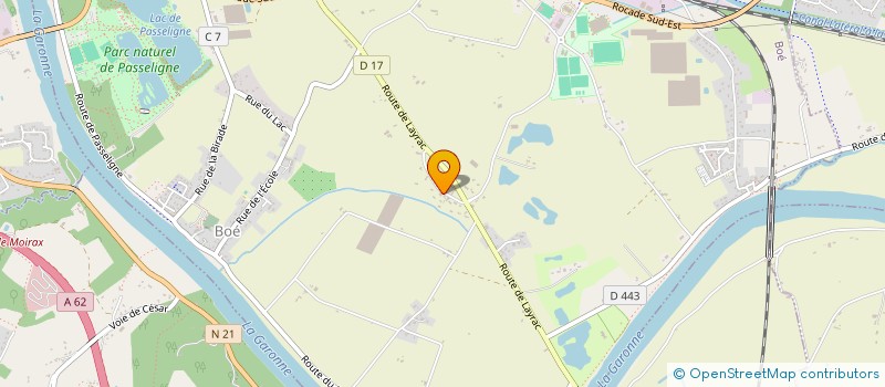 localisation de l'entreprise SCI LES PALMIERS  BOE