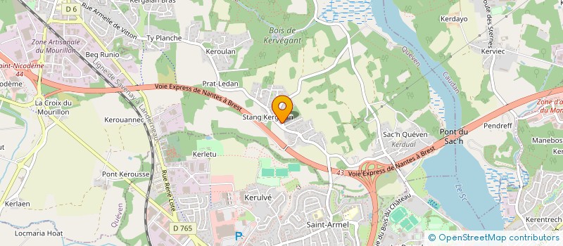 localisation de l'entreprise SCI LES PALMIERS  QUEVEN