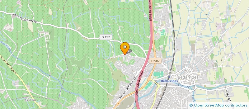 localisation de l'entreprise SCI LES PALMIERS  BEDARRIDES