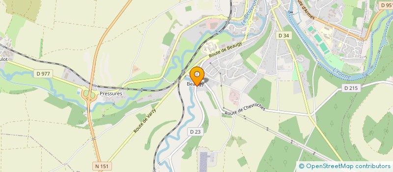 localisation de l'entreprise SCI LES PALMIERS à CLAMECY