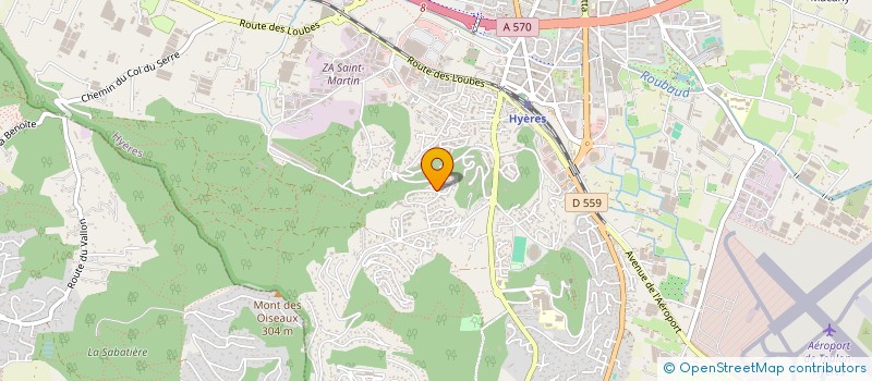 localisation de l'entreprise SCI LES PALMIERS  HYERES