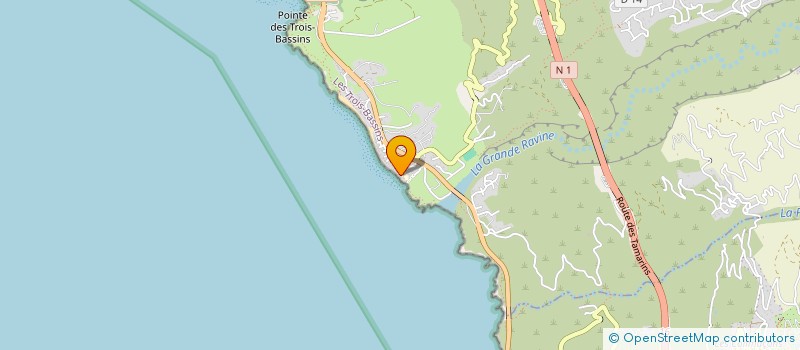 localisation de l'entreprise SCI LES PALMIERS  LES TROIS-BASSINS