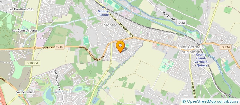 localisation de l'entreprise SCI LES PALMIERS DE BUSSY à MONTRY