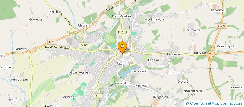 localisation de l'entreprise SCI LES PALMIERS DE GOURIN  GOURIN