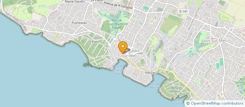 localisation de l'entreprise SCI LES PALOMBES ROUGES  SAINT-PALAIS-SUR-MER