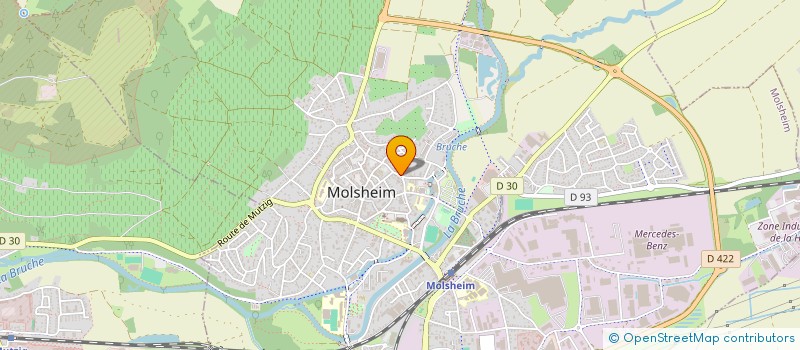 localisation de l'entreprise SCI LES PALOURDES  MOLSHEIM