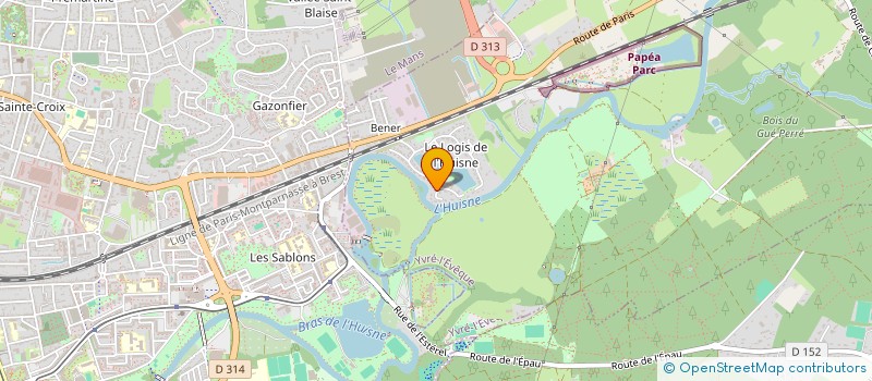 localisation de l'entreprise SCI LES PALOURDES  YVRE-L'EVEQUE