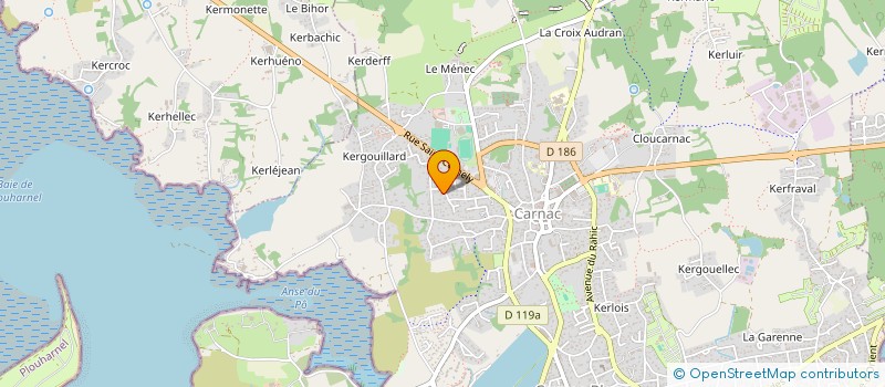 localisation de l'entreprise SCI LES PALUDIERS  CARNAC