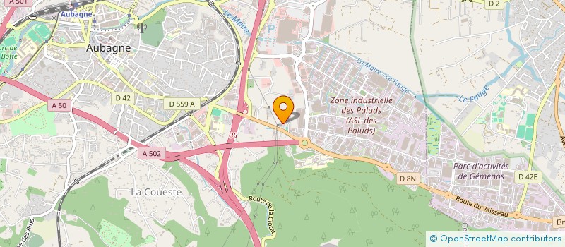 localisation de l'entreprise SCI LES PALUDS à AUBAGNE