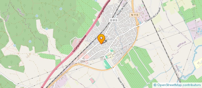 localisation de l'entreprise SCI LES PAMELOS  MILHAUD