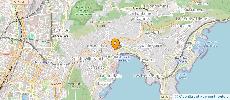 localisation de l'entreprise SCI LES PAMPLEMOUSSES à VILLEFRANCHE-SUR-MER