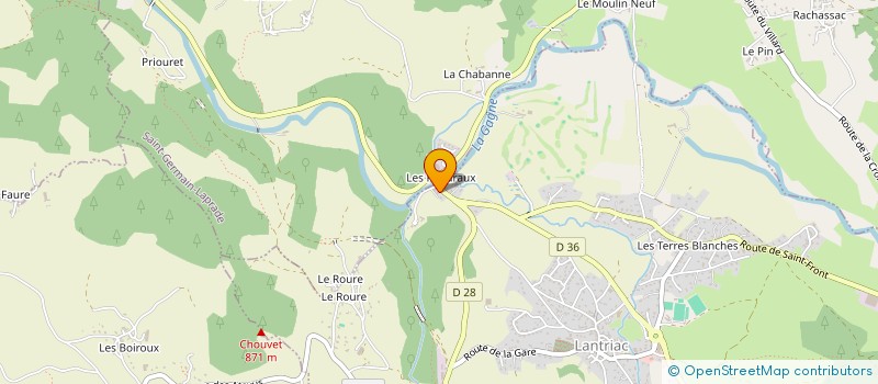 localisation de l'entreprise SCI LES PANDRAUX à SAINT-GERMAIN-LAPRADE