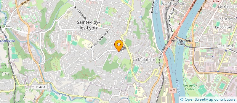 localisation de l'entreprise SCI LES PANNETIERES  SAINTE-FOY-LES-LYON