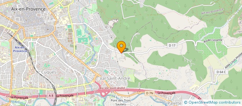 localisation de l'entreprise SCI LES PAPES à AIX-EN-PROVENCE