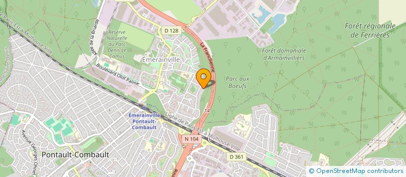 localisation de l'entreprise SCI LES PAPILLONS  EMERAINVILLE