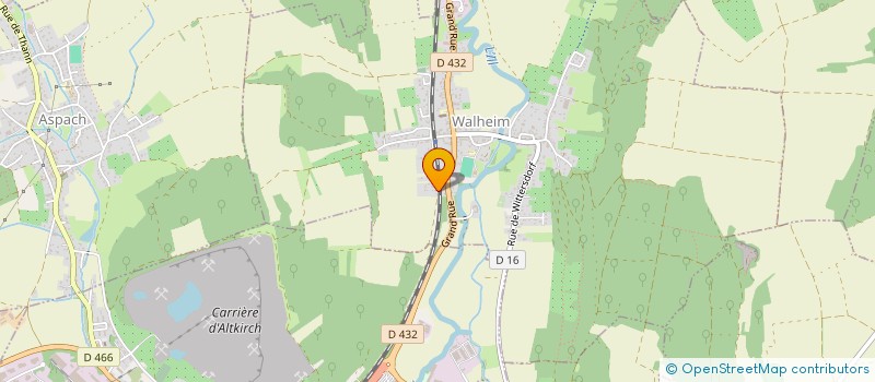 localisation de l'entreprise SCI LES PAPILLONS  WALHEIM