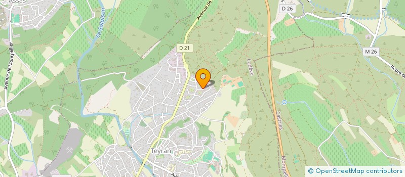 localisation de l'entreprise SCI LES PAPILLONS BLEUS  TEYRAN