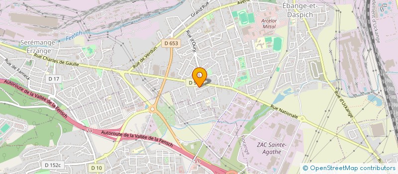 localisation de l'entreprise SCI LES PAPILLONS BLEUS  FLORANGE